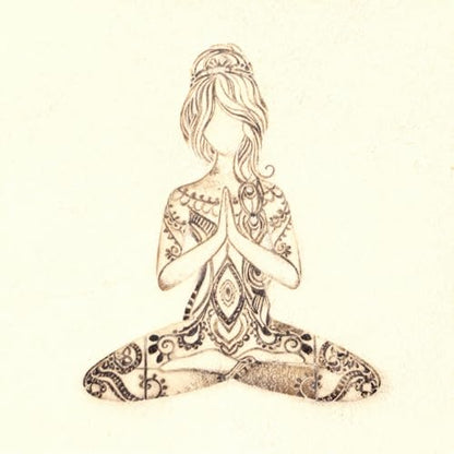 TIAMECH A4 Reusable Yoga Girl Stencil for Painting - style: Yoga Girl