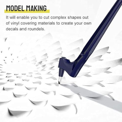 2Pcs Craft Cutting Tools, Stainless Steel Craft Rotating Cutting Tool, 6.69in 360 Degree Rotating Cutter Tools, Detachable Rotating Paper Knife Set for DIY Handwork
