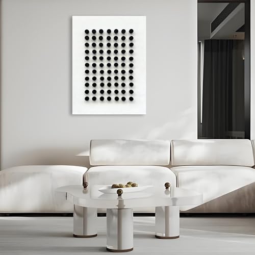 Art Hand-Painted Black and White Texture Abstract Art Oil Painting Modern Minimalist Canvas Wall Art Deco 40x28 inches - color: Yi108