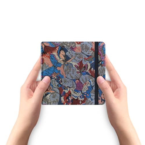 Mifuner Square 5x5 Bleedproof Marker Paper Pad,110 GSM Alcohol Ink Bristol Paper Sketchbook,Handmade Journal 88 Sheets (176 Pages) Markers Ink Mediums Art Sketch Book Blue Grey Butterfly - color: S-Blue Grey Butterfly