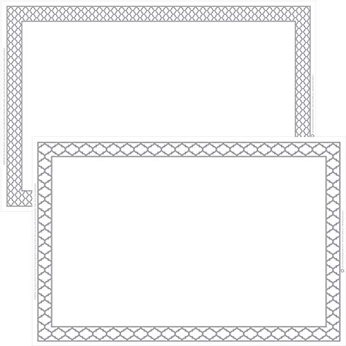 White Disposable Placemats for Baby, Kids, Toddler, Children, Adults - Neat and Sticky Plastic Placemat Table Topper Solutions for Restaurant, Schools, Crafts, or Travel Mats - 40 Pack - color: White