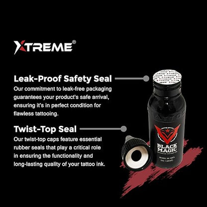 Xtreme Tattoo Ink Wetting Solution, Ultimate Solution to Keep Inks Fresh and Vibrant, Sterile, Vegan, Water-Based, Acrylic-Free (4 oz)