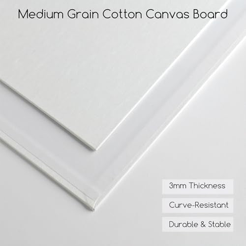 MEEDEN Canvas Boards for Painting White: 5"x7" 100% Cotton Canvas 24 Pack - size: 5"x7"