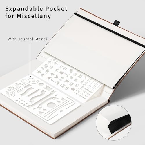 AHGXG Dotted Journal, 120 GSM Paper, 96 Pages, B5 (7.6'' X 10'') - color: Black, style: B5-Dotted-120G