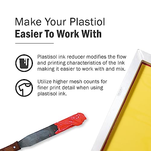 Rapid Cure® Screen Printing Plastisol Ink Curable Reducer - Quart | Screen Printing Ink Viscosity Reducer, Screen Printing Ink Thinner, Additive and Screen Printing Supplies - Quart - size: 32 fl oz