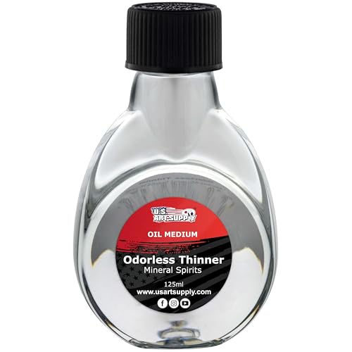 U.S. Art Supply Odorless Mineral Spirits for Cleaning 125ml - size: 4.2 Fl Oz (Pack of 1)