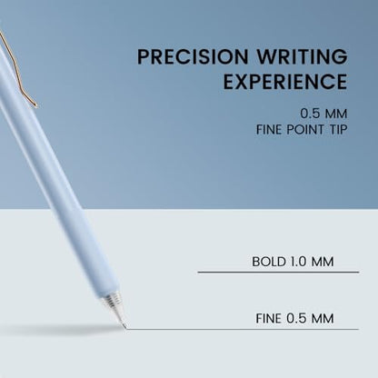 BIYUNRO Gel Pens - Black Ink 4pcs 0.5 mm Fine Point Smooth Writing Pen, Office School Journaling Supplies (Morandi) - color: Morandi