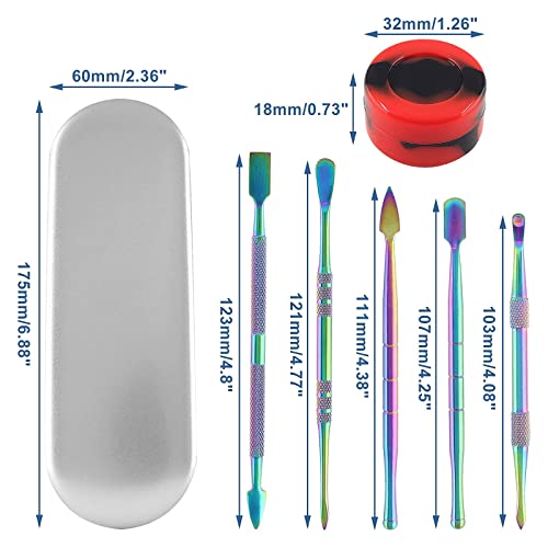 suiwotin 6PCS Wax Carving Tool, Rainbow - color: Rainbow - 7PCS