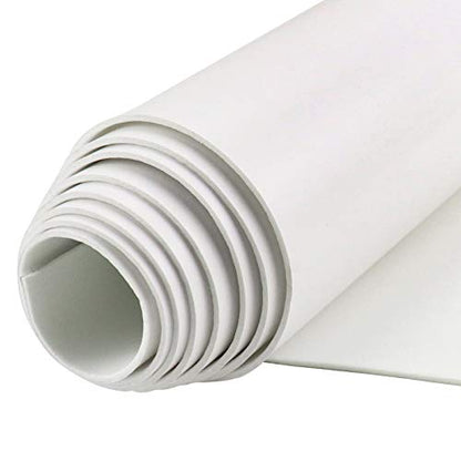 DGSL Foam Insulation Neoprene Sheets with Adhesive, 12''W x 118''L x 1/16'' | Weatherproof Soundproof Padding for Automotive, Multi-Function Soundproof Large Closed Cell Neoprene Rubber Roll, White - color: White, size: 12 in x 118 in x 1/16 Inch
