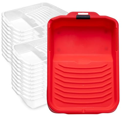 Mister Rui 9 Inch Paint Tray 21 Pack with 20 Liners | Sturdy Tray with Bulk Liners for Quick Changeovers. Ideal for Whole-House Painting and Large Renovations - size: 9 Inch, 21 Pack