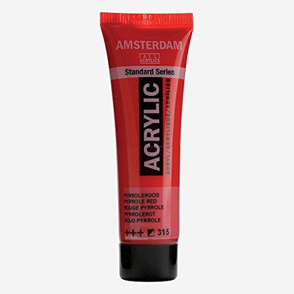Amsterdam Standard Series Acrylic Tube 20ml Pyrrole Red 315 (17043150) - color: Pyrrole Red, size: 0.67 Fl Oz (Pack of 1)