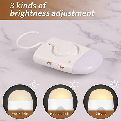 Motion Sensor LED Night Light,Warm White Dimmable Rechargeable Stick & Hook - style: 1 Pack