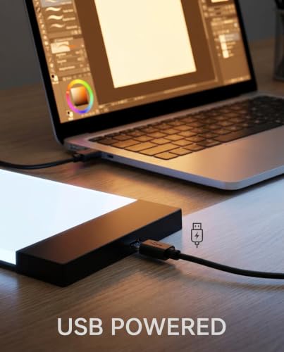 ZAICOLER LED Light Board, Flip Book Light Pads, Ultra Thin Portable Tracing Box with Adjustable Brightness & Non Slip Backing, Ideal for Drawing Animation & Art Craft