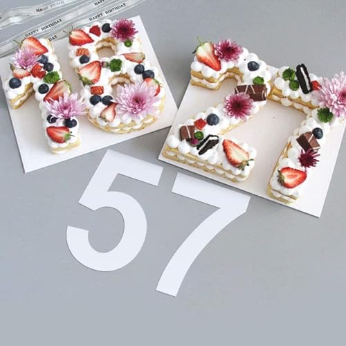 15 Inch Large Number Stencils - Reusable Plastic Digital Stencils for Cake, Address, Painting - size: 15 Inch