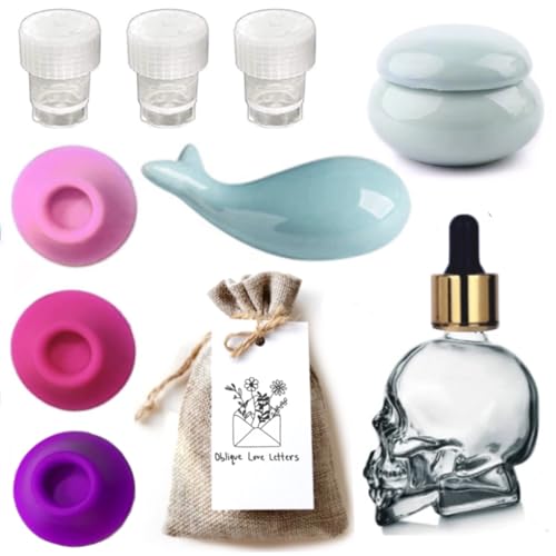 Portable Travel Inkwell Set for Calligraphy Glass Dropper Bottle, Dinky Dip Ink Holders, Refillable Ink Well for Dip Pens & Fountain Pens, Compatible with Ink Miser and Other Fountain Pen Inks