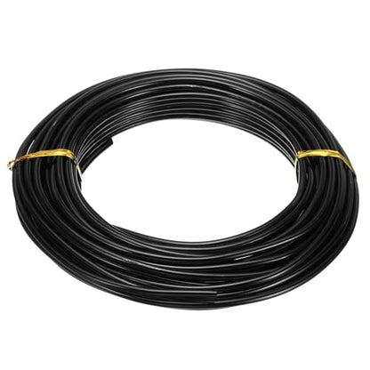 PATIKIL 32.8ft Aluminum Wire, 1pcs Jewelry Wire Aluminum Craft Wire 3mm 9 Gauge Wire Metal for Jewelry Making Beading Crafting Pendants Art, Black - color: Black, size: 3mm