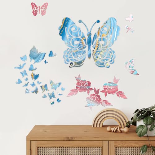 8 Pcs Large Flower Stencils for Painting, 9.84 X 9.84 Inch Flower Stencils for Crafts Reusable, Wood and Wall Stencils for Painting Large Pattern, DIY Templates Holiday Wall Paper (B) - style: B