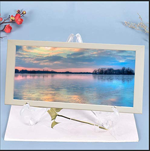 DILIBRA Display Stand Resin Mold Plate Stands Silicone Plate Holder | For Display, Epoxy Casting, Home Decoration,Pictures Frame, Fold-able Photo Frame, Artworks Display Holder,Resin Painting