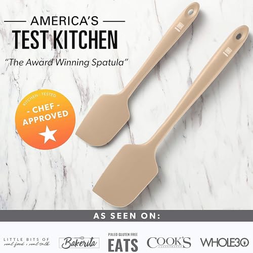 DI ORO Silicone Spatula Set - 600F Heat Resistant, 5-Pc Clay - color: Clay