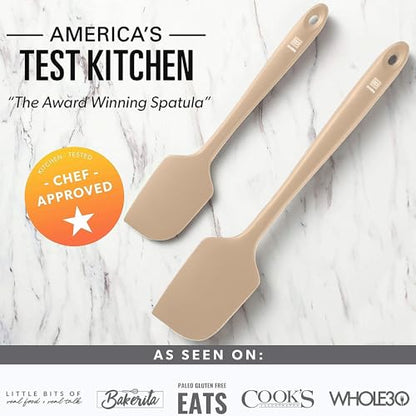DI ORO Silicone Spatula Set - 600F Heat Resistant, 5-Pc Clay - color: Clay
