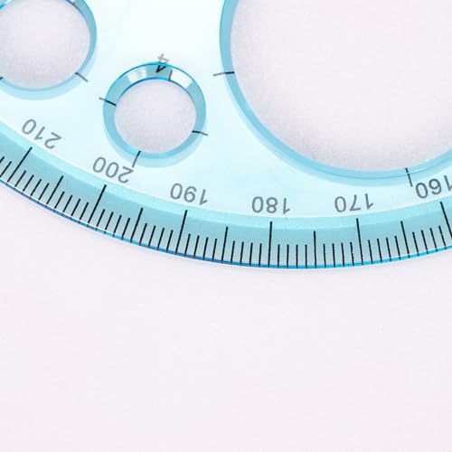 Circle Template Circle Round Stencil Templates for Drawing Professional Circle Ruler Multi Function Drawing Aid Tool Large and Small Size Suit for Studying Designing Office - size: 11.5 cm / 4.53 inches