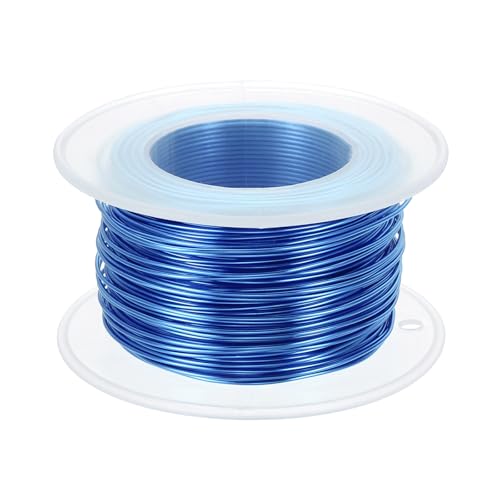 PATIKIL 20 Gauge 0.8mm Aluminum Craft Wire, 98.4 Ft Metal Wire Armature Bendable Wire for Jewelry Making Metal Wrap DIY, Sapphire Blue - color: Sapphire Blue, size: 0.8 mm x 30 m