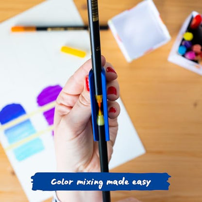 edding 1340 Brush Pen - Set of 20 - Colorful, Bright, Delicate Colors - Flexible Brush Nib - Felt-Nib Pen for Painting, Writing and Drawing - Bullet journals, Hand Lettering, Mandalas, Calligraphy - color: 24: Set of 20 - Multicoloured