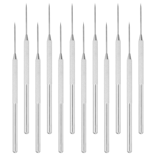 suiwotin 12pcs Pottery Needle Tool Set, Detail Tools for Precision Carving