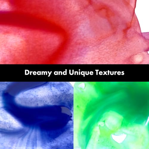 Kuretake Gansai Tambi GRANULATING COLORS 3, 5 Color Set, Made in Japan | 5 granulating colors, glows under blacklight, Watercolor Paint Set, Professional Use, Artist Grade