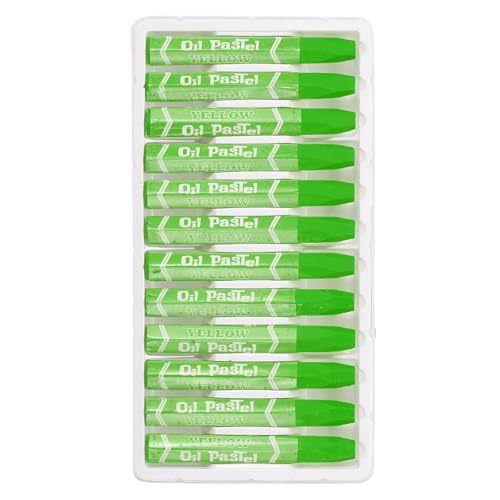 PATIKIL Water Green Oil Pastels, 48Pcs Soft Oil Crayons Pastels Stick Vibrant and Creamy Art Supplies Bulk for Artists Beginners Art Painting Drawing Blending Graffiti Gallery - color: Water Green
