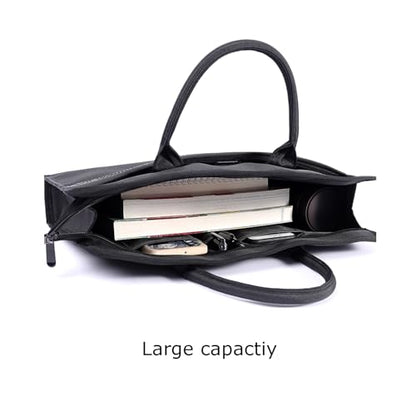 Oxford Document Bag with Handle and Meeting Office Organizer Handbag Briefcase for Carrying Paper Files 1 Pack Black