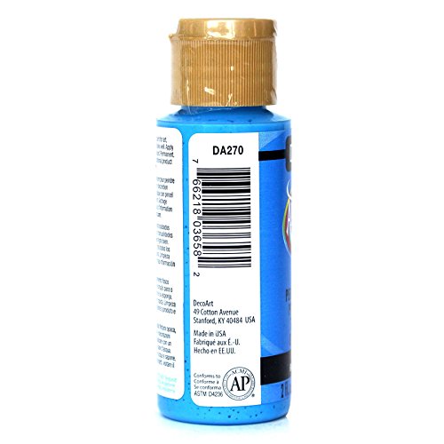 DecoArt Americana Acrylic Paint, 2-Ounce, Ocean Blue - color: Ocean Blue