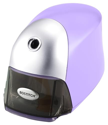 Bostitch Office QuietSharp Executive Heavy Duty Electric Pencil Sharpener for 65% Faster Sharpening and 6X Longer Cutter Life - Colored Pencil Compatible, Purple - color: Purple