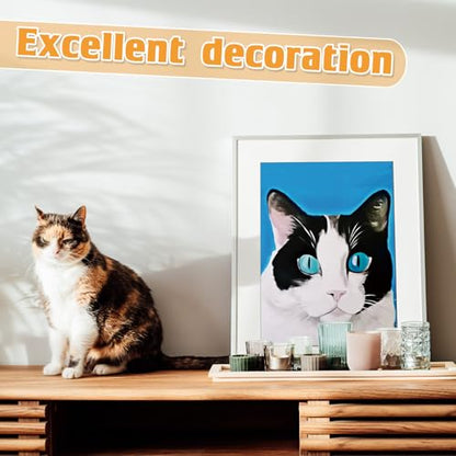 Tinlade 12 Pcs Pre Drawn Canvas for Painting Stretched,Cats and Dogs - size: Cats and Dogs