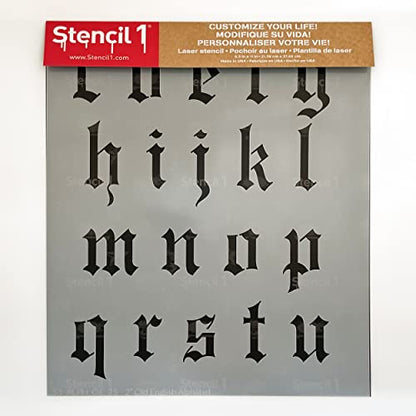 Stencil1 Old English Font Stencil 2" Alphabet Letters Painting Craft - size: 2" Letters