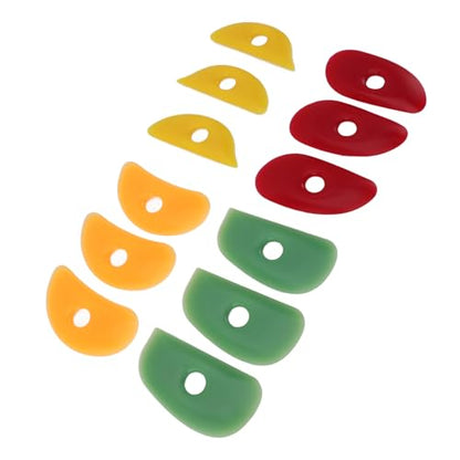 Mudtool, Clay Tools Soft Rubber Rib for Pottery Clay Silicone Ceramics Tools 12Pcs Pottery Rubber Clay Ceramic Ribs Pottery Tools for DIY Sculpting Pottery Ceramics Clay Tool