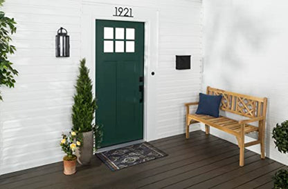 Rust-Oleum Stops Rust Door & Trim Paint, Satin Vermont Green | Ultimate Durability on Metal, Wood and Fiberglass | Durable Chip and Fade Resistance | Smooth Finish | Indoor and Outdoor - color: Satin Vermont Green