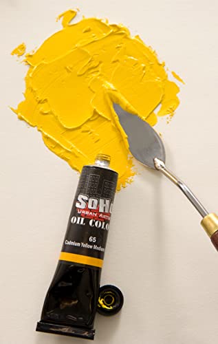 Soho Urban Artist Oil Paint Mixing Set of 5-170 mL Tubes, Triple-Milled Oils with Refined Linseed - Smooth Application, True Color Mixes, Ideal for Brushes & Palette Knives