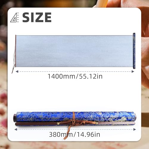 Flylin Calligraphy Cloth,Reusable Chinese Calligraphy Practicing Tool Blue - color: Blue
