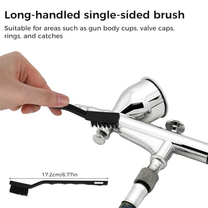 Goktvai 31pcs Spray Gun Cleaning Kit, Multi-Purpose Cleaner Brush Durable Air Paint Airbrush Maintenance Brush for Nozzle Cleaning Accessories