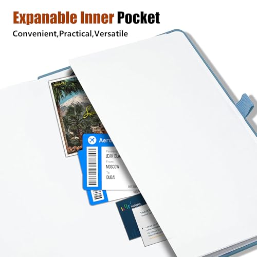 Lined Journal Notebook, A5, 192 Pages 100 GSM Thick Paper, Hardcover Leather College Ruled Journal for Writing, Men Women, Journaling, Daily, Work, Office, Home School Business(Green) - color: Green, style: b-Lined
