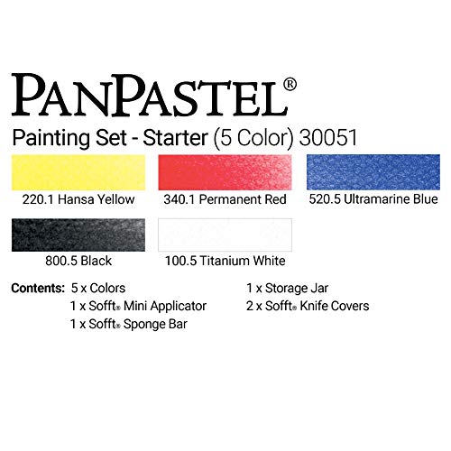 PanPastel Artist Pastels by GOLDEN, Starter Painting Set, 5 Color, Professional Artist Pastels, Unique Pan Format (cake-like) - color: Multicolor, style: Modern Artistic Studio