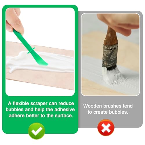 15Pcs Silicone Glue Brush, Flatback for DIY Woodworking Crafts | Painting Mixing & Spreading Reusable Glue Spreader Plastic Spreader Tool Set