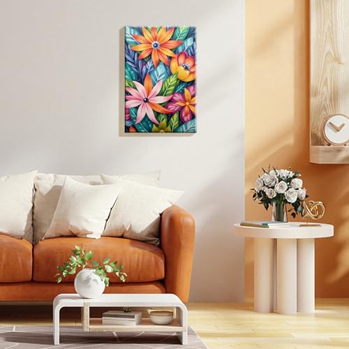 JOOZ Flowers Paint by Numbers Kit for Adults with Frame, 8x12Inch - color: Flowers 083