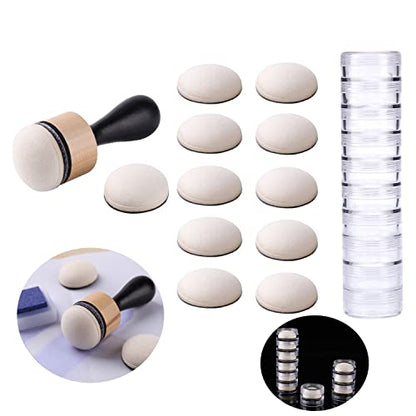 BAOFALI Mini Ink Blending Tool,with Foams Replacement Refill Foam Tool for Foams Scrapbooking Painting Drawing Art Supplies Handle Ink Tools Embossing Stencils - size: 23 Pcs / Set