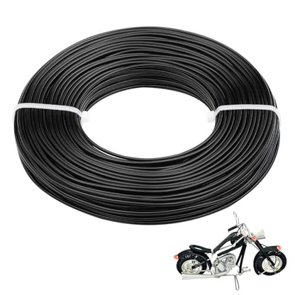12 Gauge Aluminum Wire 100FT, 2mm Bendable Metal Anodized Aluminum Wire for Sculpting Jewelry Making Crafts Wreath Beading Floral(Black) - color: Black