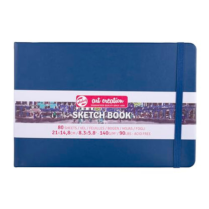 Talens Japan T9314-235M 452426 Art Creation Sketchbook, Drawing Notebook, 8.3 x 5.9 inches (21 x 15 cm), Navy Blue - color: blue (navy blue), size: 21×15cm
