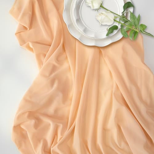 Manyshofu Nude Mesh Fabric by The Yard 4-Way Stretch, 60 Wide (1 Yard) - color: Nude, size: 1 Yard