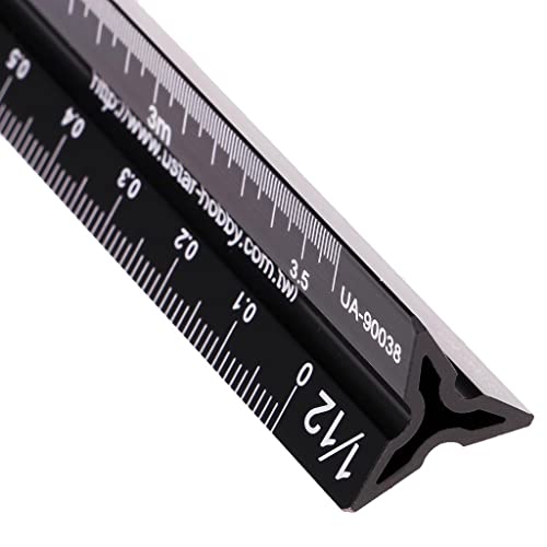 17cm 90038 Model Triangle Scale Ruler for 1/12 1/24/1/32 1/35