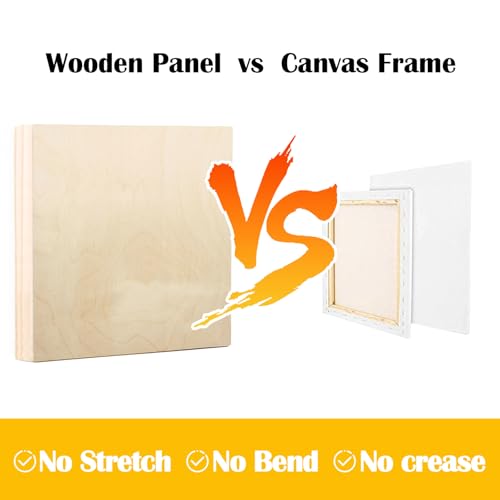 2 Pack 40x40'' Unfinished Gallery Birch Wood Canvas Panels | 1 1/2’’ Deep Wood Canvas, Cradle Boards for Painting, Pouring, Burning, Crafts, Epoxy Resin, Laser Engraving Cutting - size: 40*40 2 Pack
